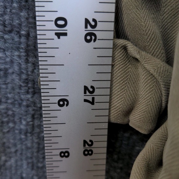 AXIS LA Men's Straight Leg Chino Pants Tan 36 Pleated Front Cuffed Hem Silk - Picture 10 of 10